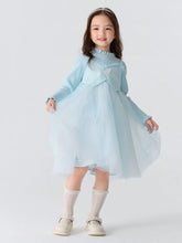 Balabala Girls' Princess Dress Two-Piece Tulle Design For Fall/Winter 2024